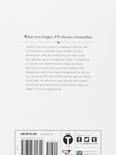 Re:ZERO: -Starting Life in Another World-, Vol. 1 (manga): Chapter 1: A Day in the Capital by Tappei Nagatsuki , Daichi Matsuse