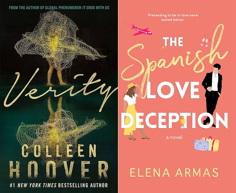 2 book set Verity + The Spanish Love Deception