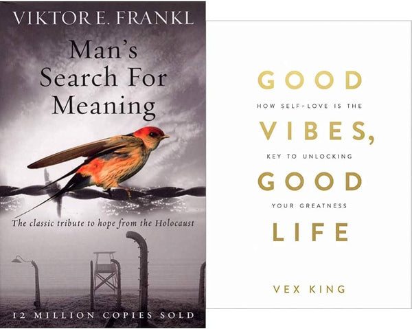 2 Book set ( Man's search for meaning , Good Vibes good life )