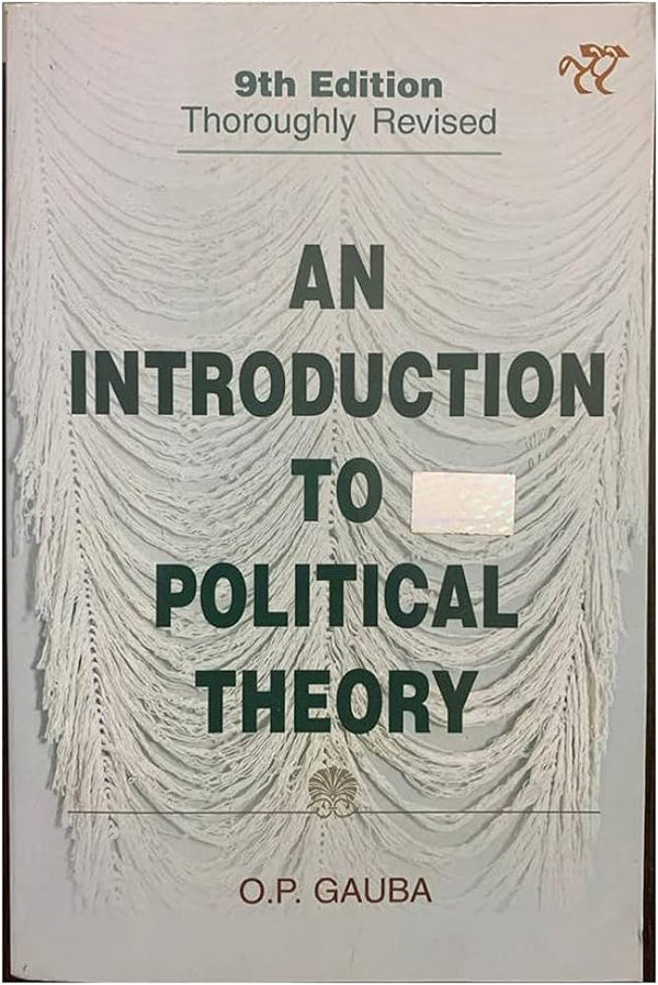 An Introduction To Political Theory By O.P Gauba