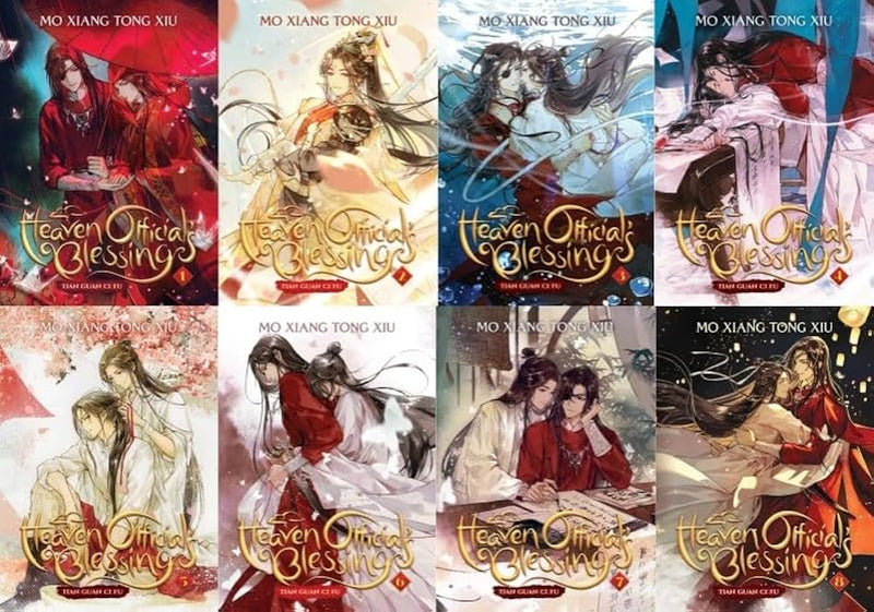 Heaven Official's Blessing: Tian Guan Ci Fu Novel Vol. 1-8 by Mo Xiang Tong Xiu book set