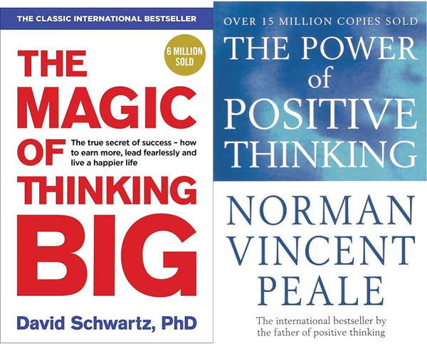 2 book set The Power Of Positive Thinking + The Magic of Thinking Big