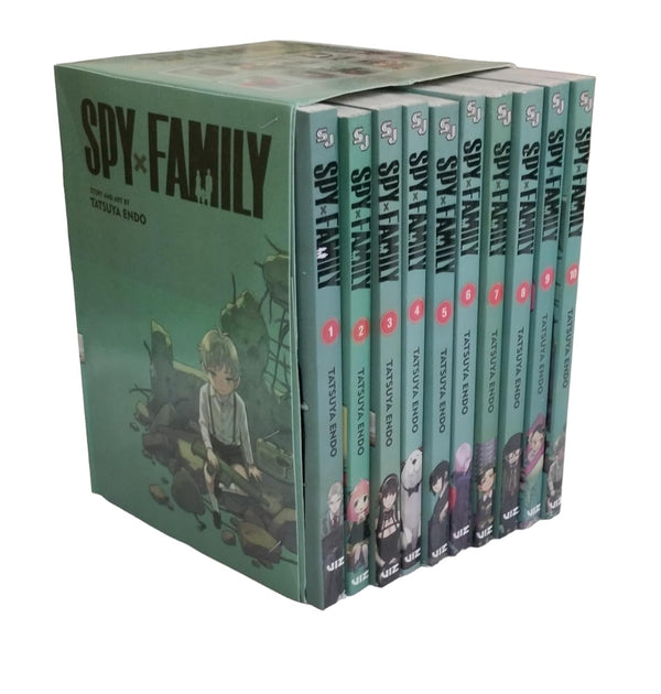 GBDOOKS Spy X Family Volumes 1 - 10 Books Set Collection Set By Tatsuya Endo Manga Spy x Family, Vol. 1 to 10 (Spy x Family Volume 1-10 BOX SET) by SPY FAMILY