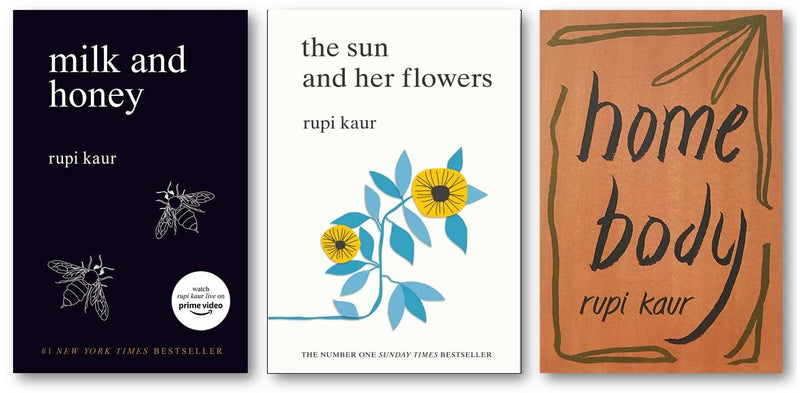 Milk And Honey + The Sun And Her Flowers + Home Body  (Combo Of 3 Books) Author: Rupi Kaur
