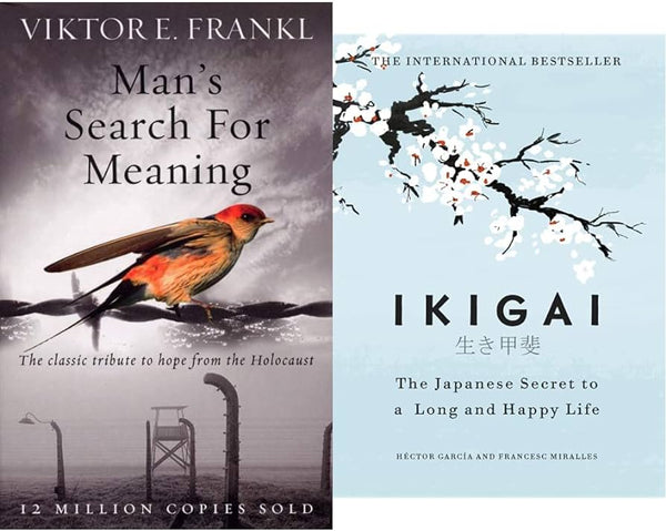 2 Book set ( Ikigai , Man's search for meaning)