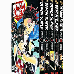 5 Books Set Demon Slayer Manga Collection (Volumes 1-5, Paperback English)
