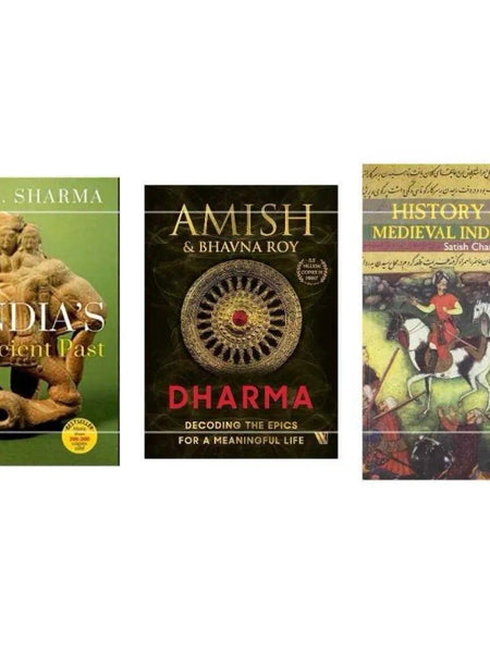 3 book set ( India's ancient Past , Dharma , History of Medieval India )