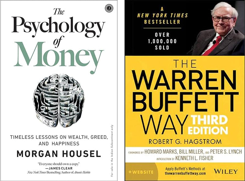 2 book set The Psychology of Money + The Warren Buffett Way