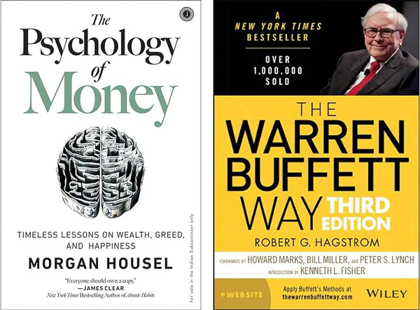 2 book set The Psychology of Money + The Warren Buffett Way