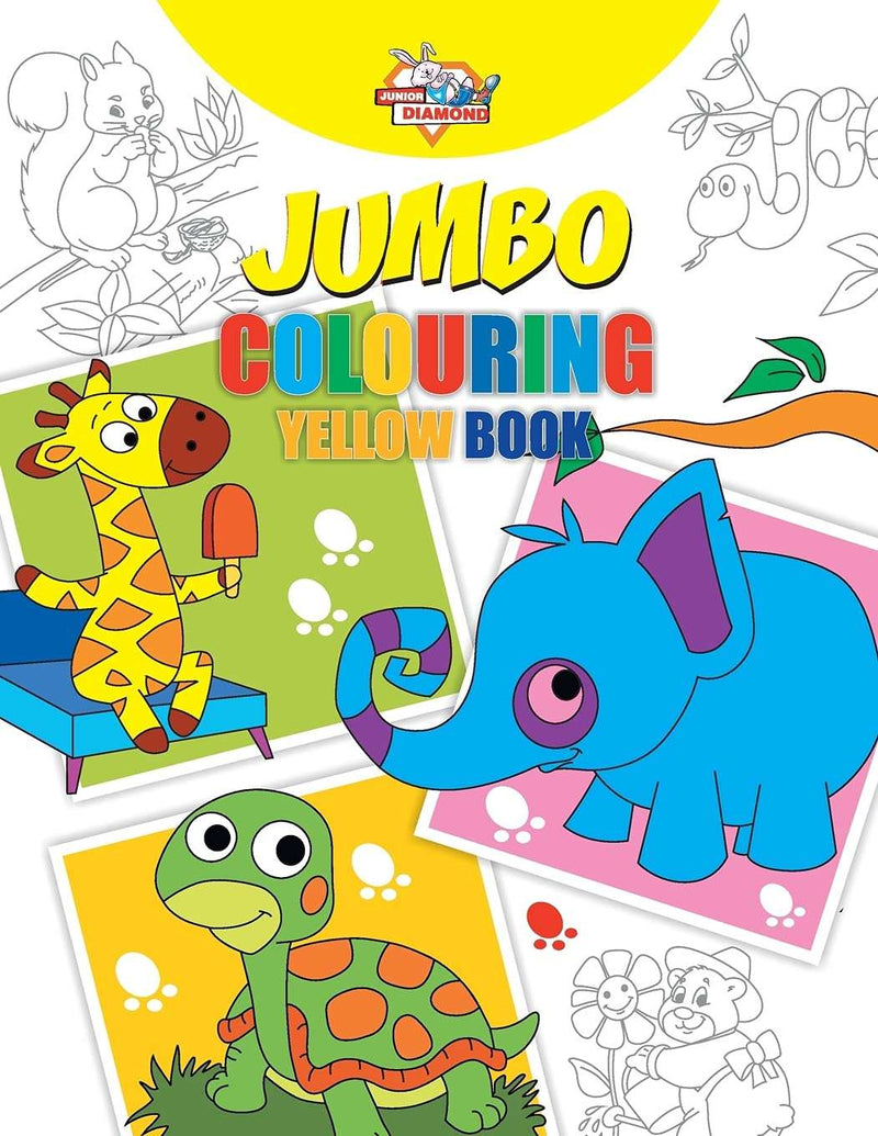 Jumbo Colouring Yellow Book for Kids by Priyanka Verma – Bindass Books