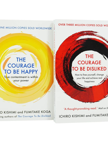 Ichiro Kishimi 2 Books Collection Set (The Courage to be Happy, The Courage To Be Disliked)