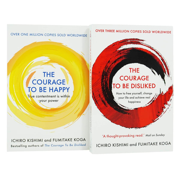 Ichiro Kishimi 2 Books Collection Set (The Courage to be Happy, The Courage To Be Disliked)