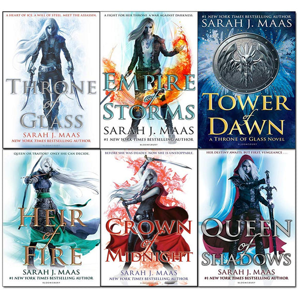 Throne of glass series sarah j maas 6 books collection set by Sarah J. Maas bookset