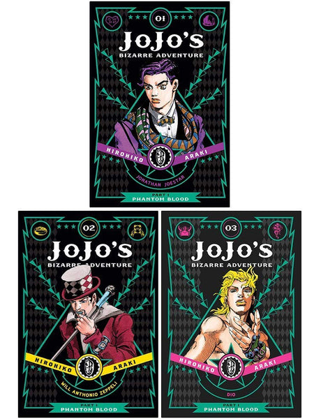 JoJo's Bizarre Adventure: Part 1-Phantom Blood, Vol. 1 + Vol.2 + Vol. 3 collection