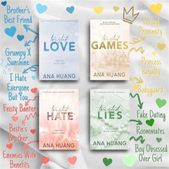Anu huang Twisted 4 Book Set : Twisted love, Twisted Games, Twisted Hate, Twisted Lies