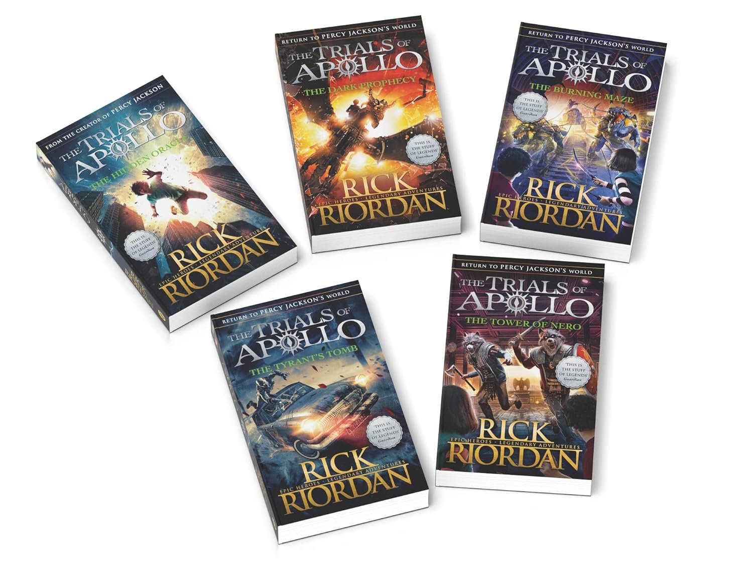 THE TRIALS OF APOLLO: COMPLETE COLLECTION 5 BOOKS SET
