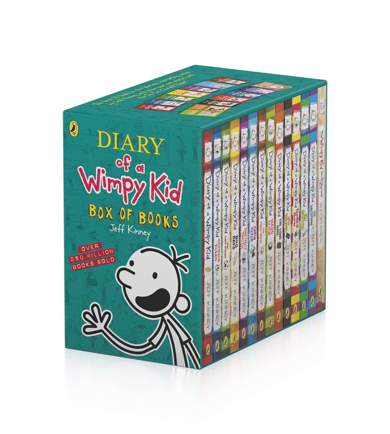 Diary of a Wimpy Kid 14 book Box Set - by Jeff Kinney