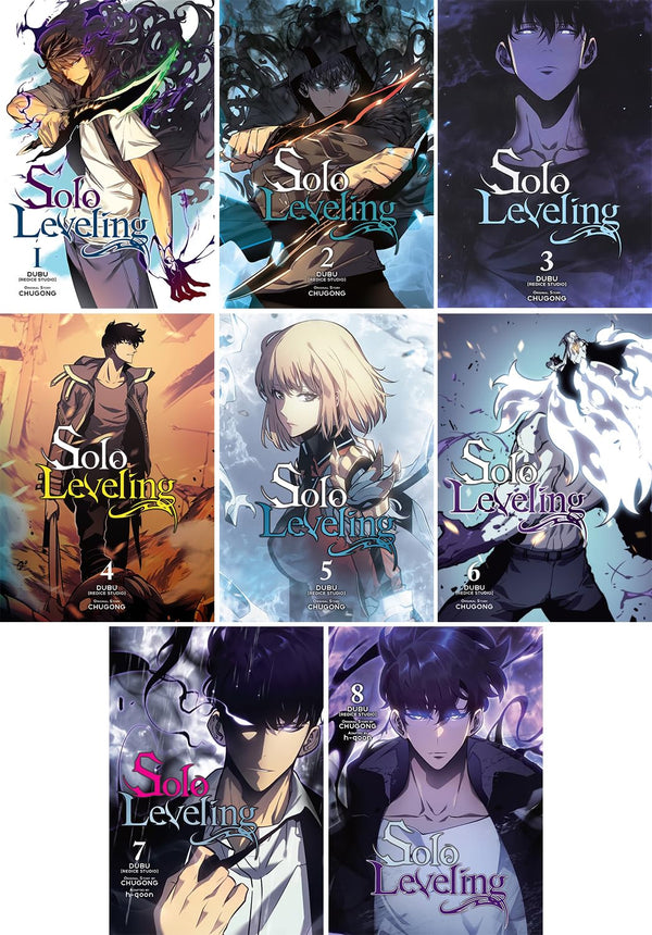 Solo Leveling Manga Series Vol 1-8: 8 Books Collection Set  by Chugong