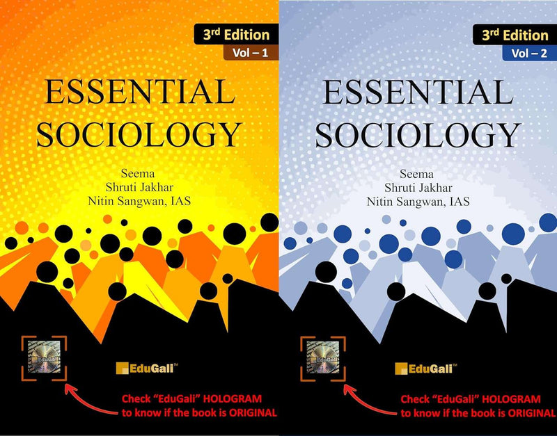 Essential Sociology 3rd ED (Two Volumes)  by IAS Nitin Sangwan, Seema ,Shruti Jakhar