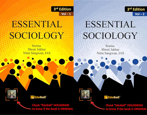 Essential Sociology 3rd ED (Two Volumes)  by IAS Nitin Sangwan, Seema ,Shruti Jakhar