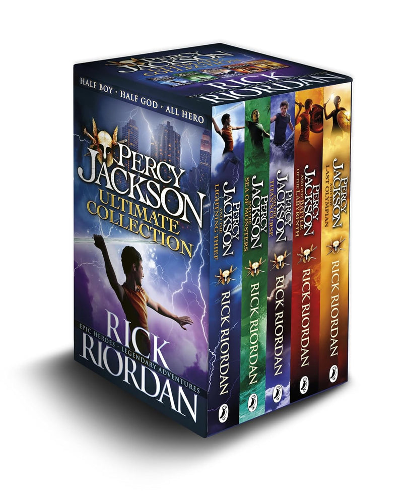 Percy Jackson Complete Series 5 Books By Rick Riordan