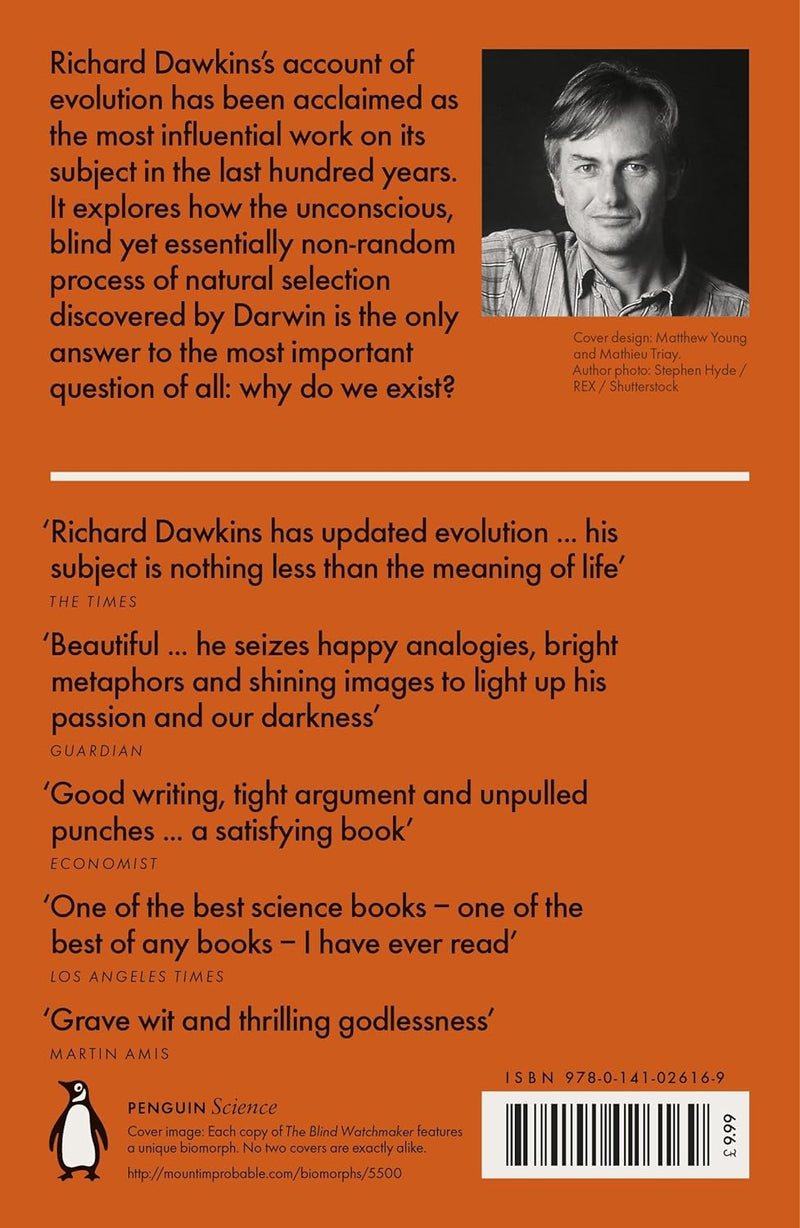 Blind Watchmaker Dawkins, Richard Richard Dawkins
