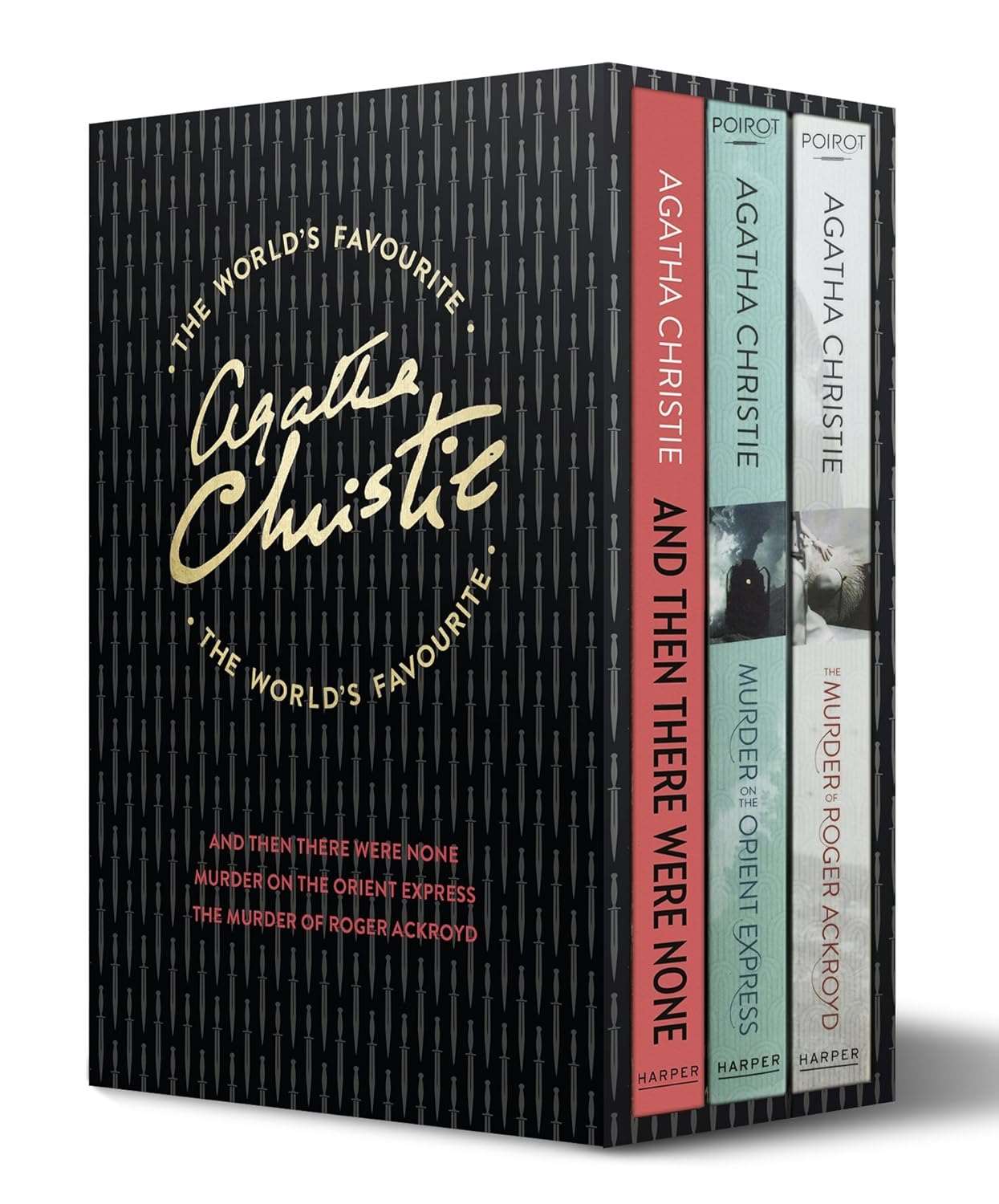 Agatha Christie 3 book set ( And then There were None , Murder on the Orient Express , The murder of Roger Ackroyd )