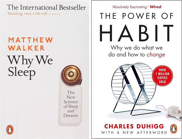 2 Book Set Why We Sleep + The Power of Habit