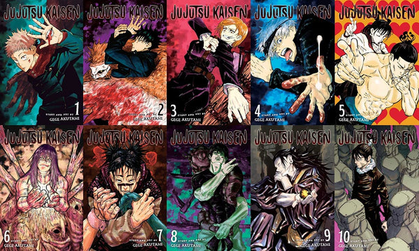 Jujutsu Kaisen Manga Vol. 1-10 Book Set