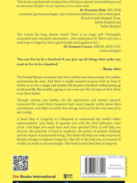 A Road Map To Longevity: Debunking Myths About Healthy Living by Mario Sequeira (Author)
