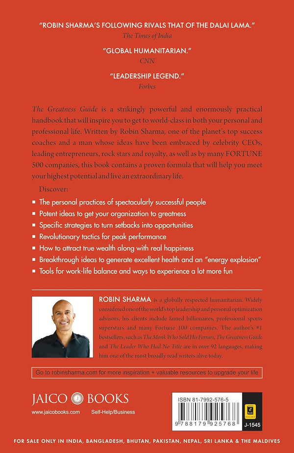 The Greatness Guide Book By Robin Sharma