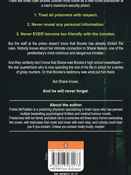 The Inmate Book by Freida McFadden