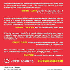 Crucial Conversations: Tools for Talking When Stakes Are High by Joseph Grenny, Kerry Patterson, Ron McMillan, Al Switzler, Emily Gregory