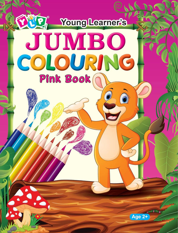 Jumbo Colouring Pink Book by Young Learner