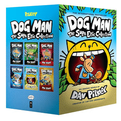 Dog Man 1-6: The Supa Epic Collection: From the Creator of Captain Underpants: Dog Man / Dog Man Unleashed / Dog Man A Tale of Two Kitties / Dog Man ... Lord of the Fleas / Dog Man Brawl of the Wild by Dav Pilkey