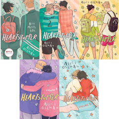 Heartstopper Series (Volumes 1-5) Books Collection Set By Alice Oseman