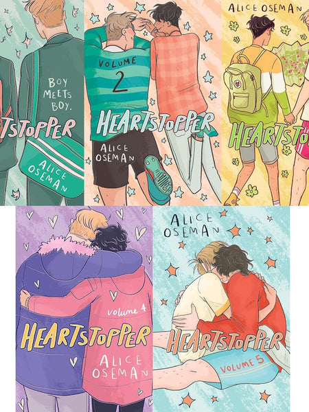 Heartstopper Series (Volumes 1-5) Books Collection Set By Alice Oseman