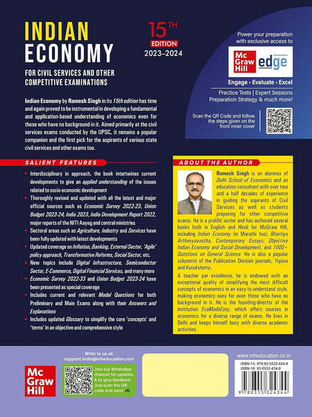 Indian Economy for UPSC (English)| 15th Edition|Civil Services Exam|State Administrative Exams by Ramesh Singh