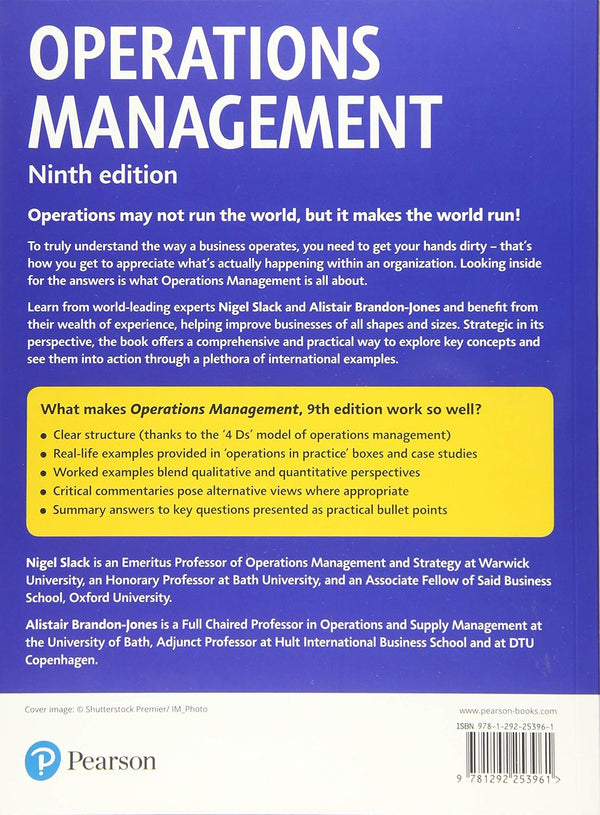 Operations Management by Nigel Slack and Alistair Brandon-Jones