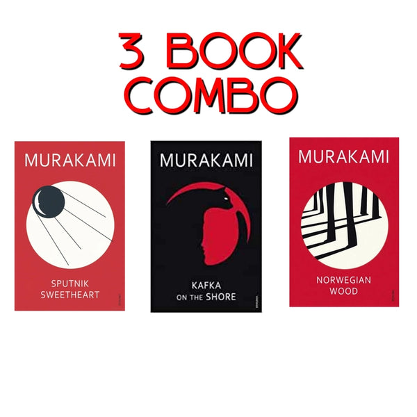 3 book set by Murakami, kafka on the shore, norwegian wood and Sputnik sweetheart