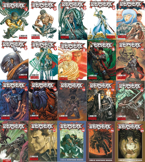 Berserk Volume 1-20 Collection By Kentaro Miura manga Collection set