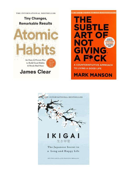 3 book combo Everything is fucked , Subtle art of not giving a fuck and Ikigai