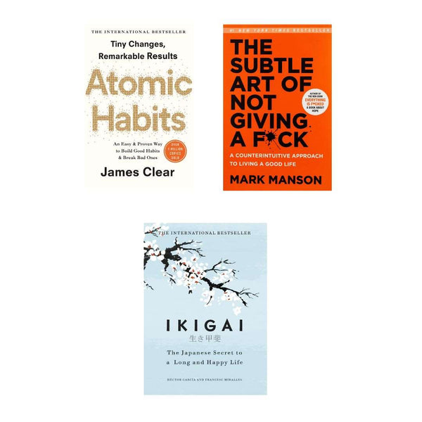 3 book combo Everything is fucked , Subtle art of not giving a fuck and Ikigai