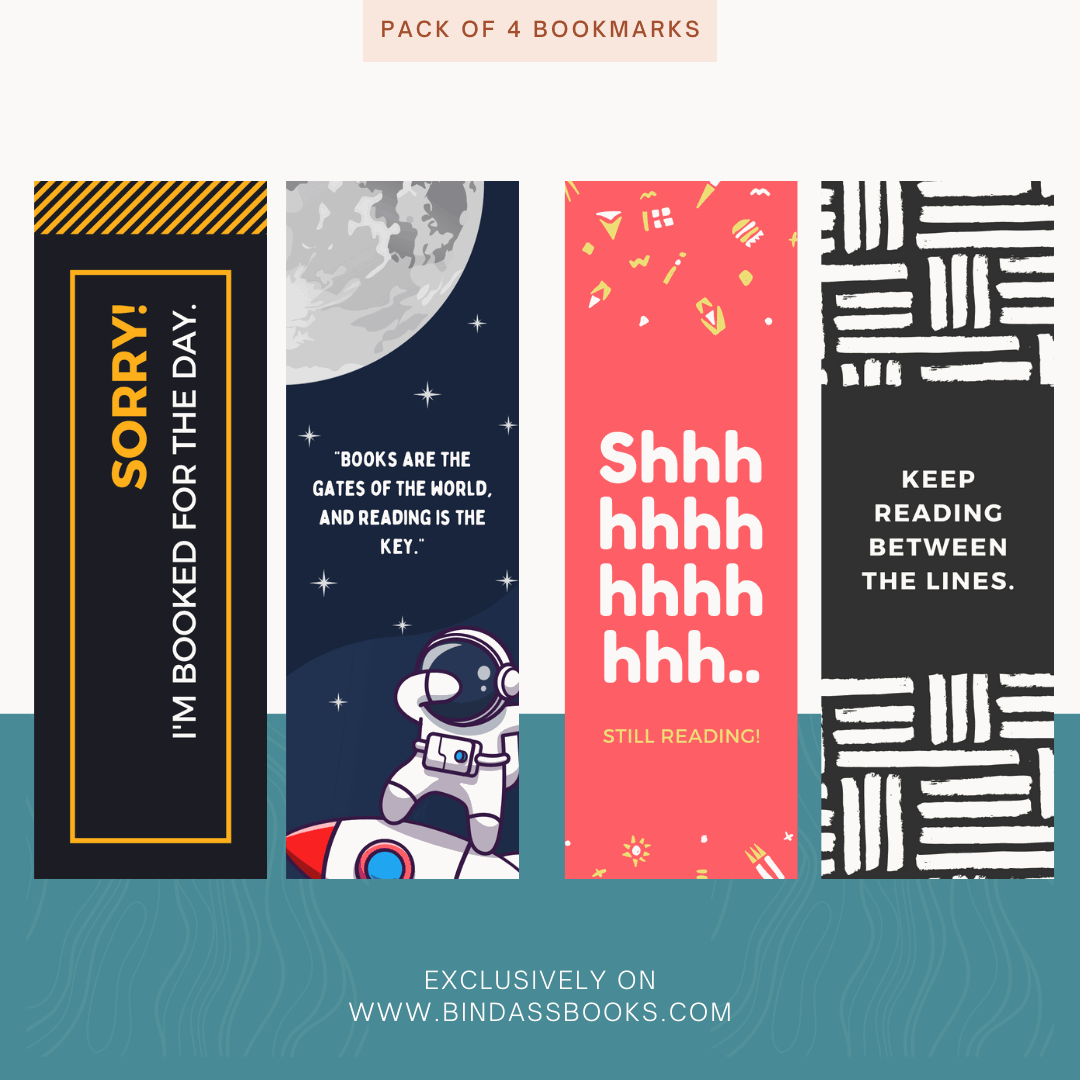 Bindass Books Exclusive Bookmarks Pack of 4