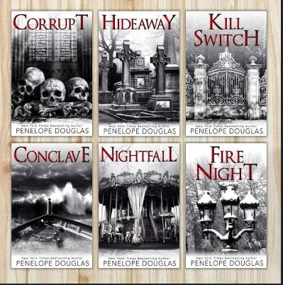 (Combo) Corrupt + Nightfall + Hideaway+ Kill Switch + Conclave + Nightfire (Devil's Night) Paperback – by Penelope Douglas (Author)