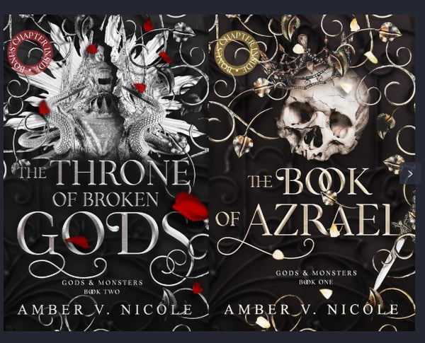 The Book of Azrael and The Throne of Broken Gods Combo by Amber V. Nicole