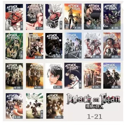 Attack On Titan, Manga Combo, Vol. 1-21 set  ( Isayama Hajime)