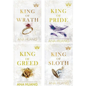 4 Books Collection set: King of Wrath + King of Pride +King of Greed + King of Sloth By Ana Huang