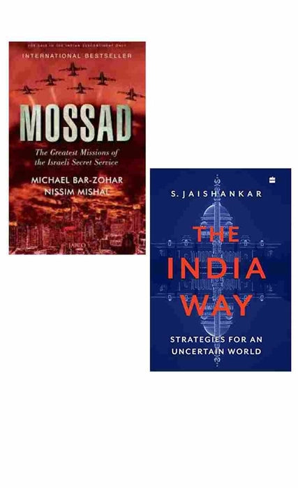 2 Book Set Collection Mossad + The India Way