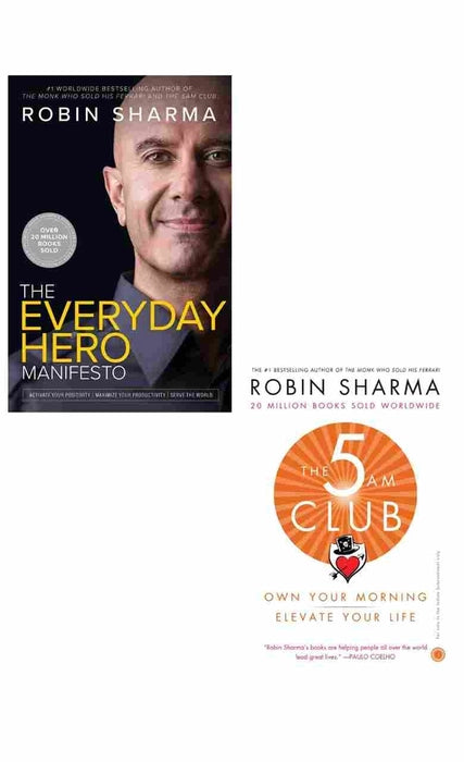 2 Book Collection  The Everyday Hero Manifesto + The 5 AM Club